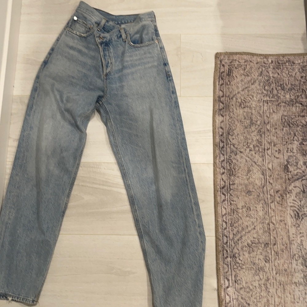 Agolde cross cross upsized jeans size 25